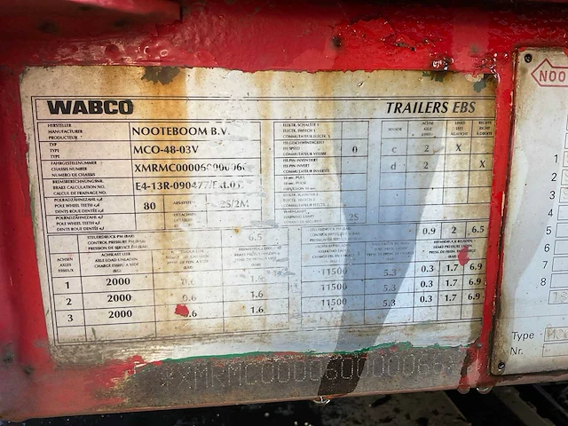 2006 nooteboom mco-48-03v semi dieplader - afbeelding 16 van  25