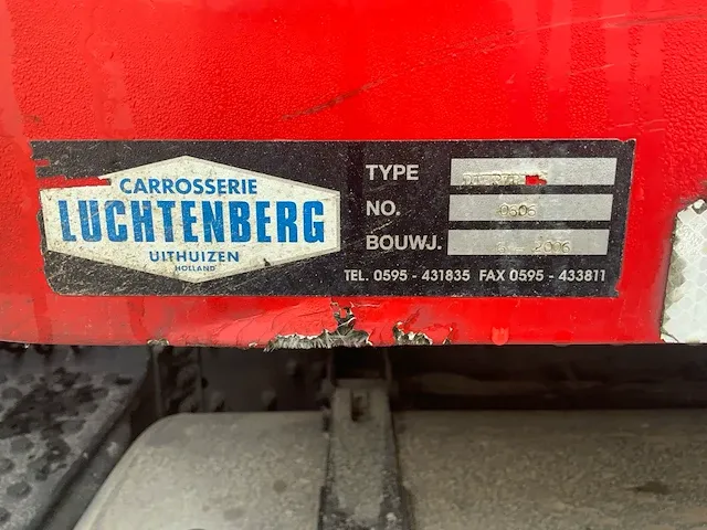 2006 pacton/luchtenberg trailer, oj-63-jd - afbeelding 5 van  21