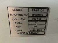 2006 sal-tech tp-601d1 automatische omsnoeringsmachine - afbeelding 5 van  5