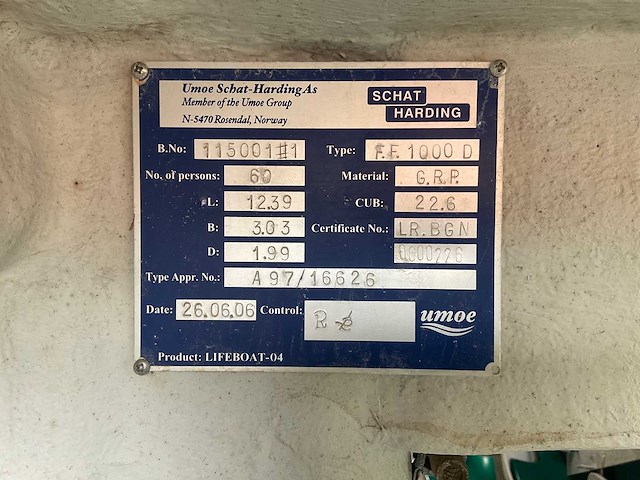 2006 schat harding platform xxl ff1000d reddingsloep boot - afbeelding 7 van  28