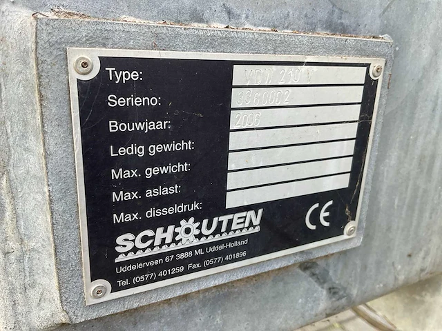 2006 schouten vdw 210 v quickfeed voerdoseerwagen - afbeelding 20 van  20