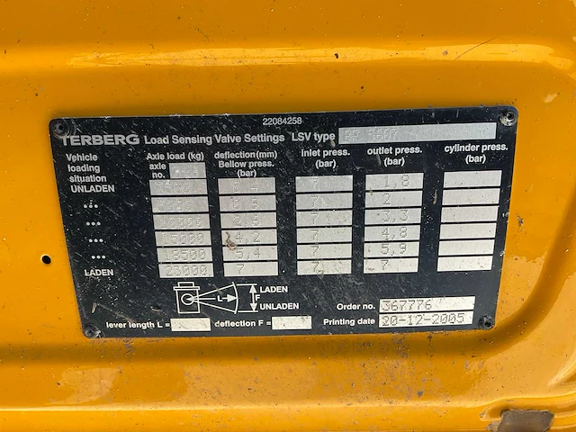 2006 terberg fm1350 420 6x6 mmbs vrachtwagen - afbeelding 60 van  63