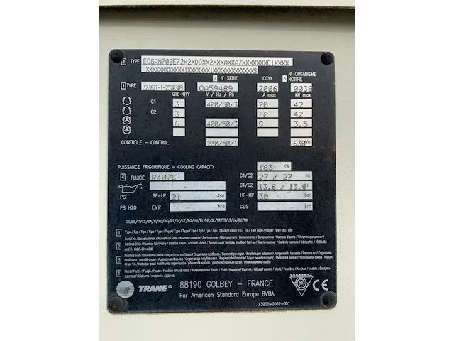 2006 trane aquastream2 chiller - afbeelding 5 van  5