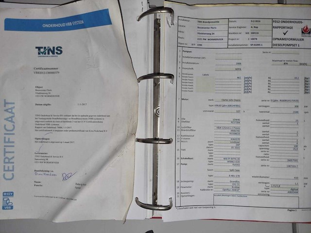 2006 van wijk wb882-d20 mobiele pompunit met sprinklerinstallatie - afbeelding 30 van  34