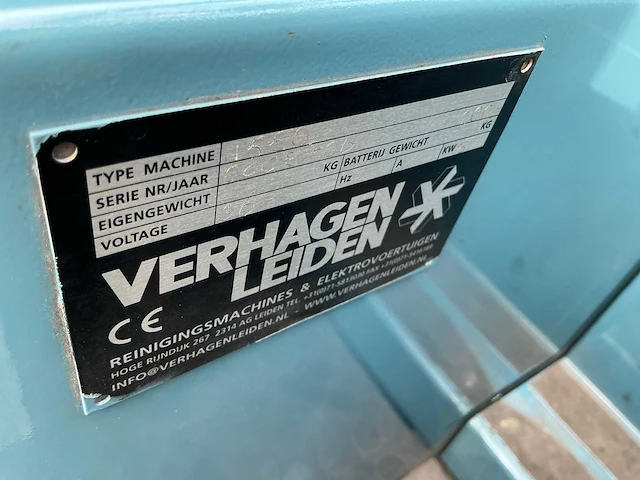 2006 verhagen leiden 1550 zelfrijdende veegmachine - afbeelding 8 van  19