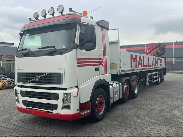 2006 volvo fh 400 6x2 vrachtwagen met atm oplegger hiab 377-7 - afbeelding 1 van  65