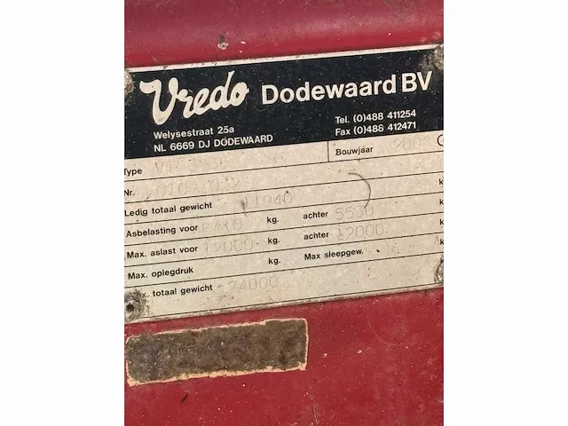2006 vredo track vt3936zbv zelfrijdende mestverspreider - afbeelding 29 van  29