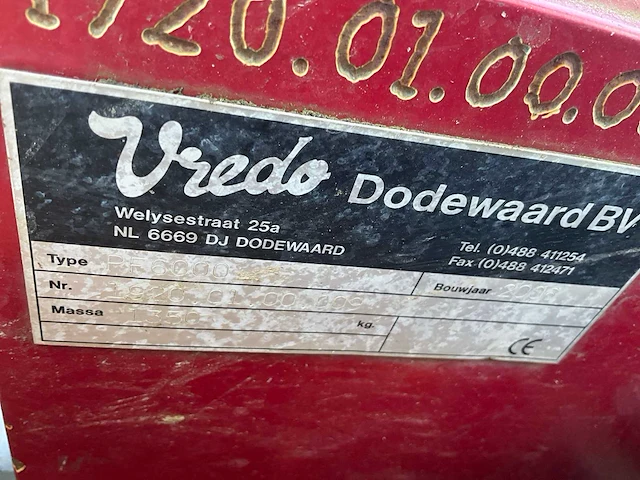 2006 vredo vt2516 zelfrijdende mesttank - afbeelding 44 van  50
