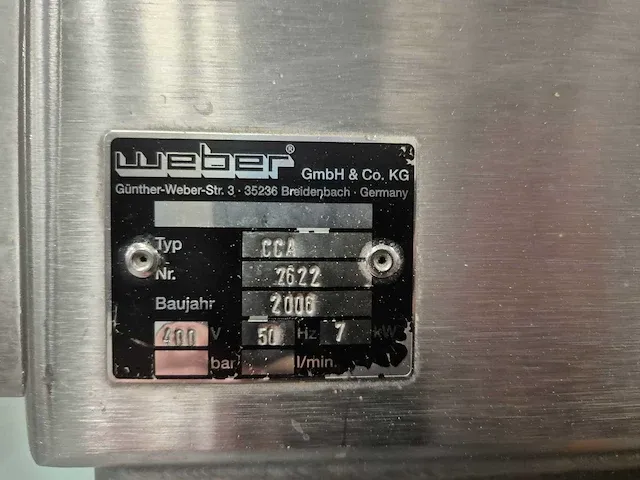 2006 weber gmbh&co. kg cca inliner vulmachine (c-10) - afbeelding 10 van  18