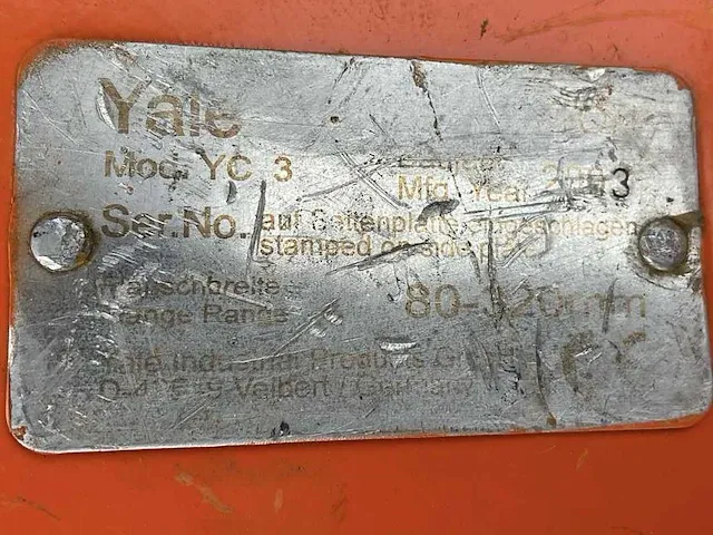 2006 yale yc3 balkklem (2x) - afbeelding 5 van  5