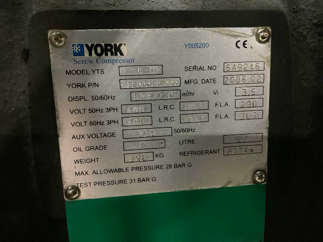 2006 york l-a-h koelcompressor - afbeelding 4 van  4