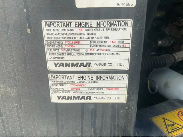 2007 airman ax30u-4 minigraafmachine - afbeelding 33 van  34