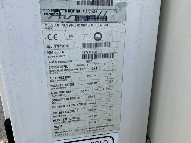 2007 airwell vlsa 904 chiller - afbeelding 7 van  7