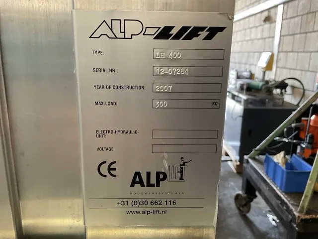 2007 alp-lift lh 400 kanaallift - afbeelding 7 van  7