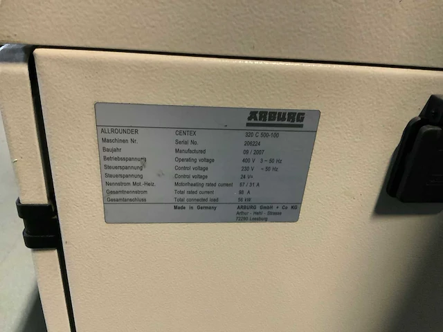 2007 arburg allrounder 320 c 500-100 spuitgietmachine - afbeelding 9 van  9