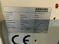 2007 arburg allrounder 370 u 700-100 /70 spuitgietmachine - afbeelding 4 van  12