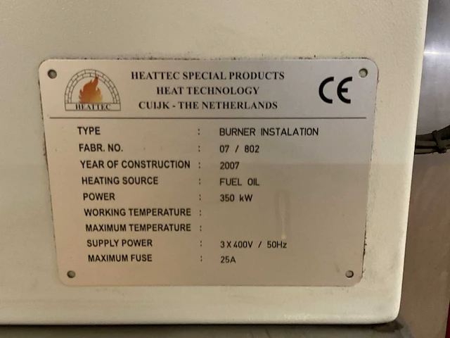 2007 a.r.i. / heattec gaasband oven (combi b) - afbeelding 14 van  21