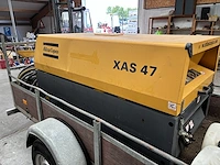 2007 atlas copco xas-47 02663-2 compressor op aanhanger - afbeelding 14 van  15