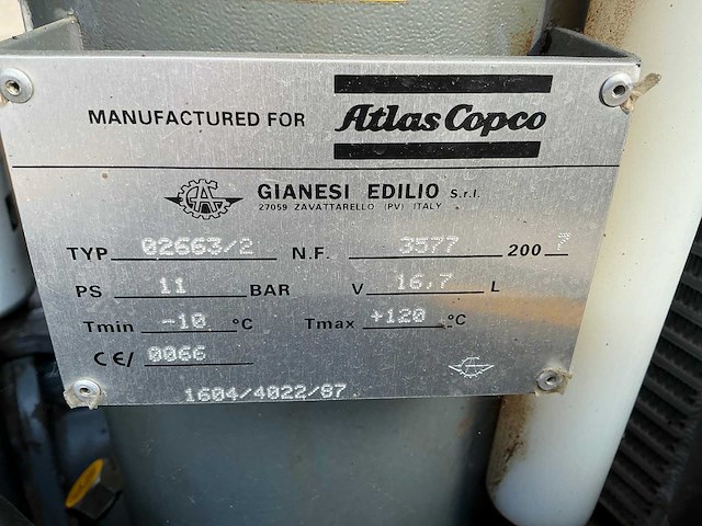 2007 atlas copco xas5700 mobiele compressor - afbeelding 8 van  16