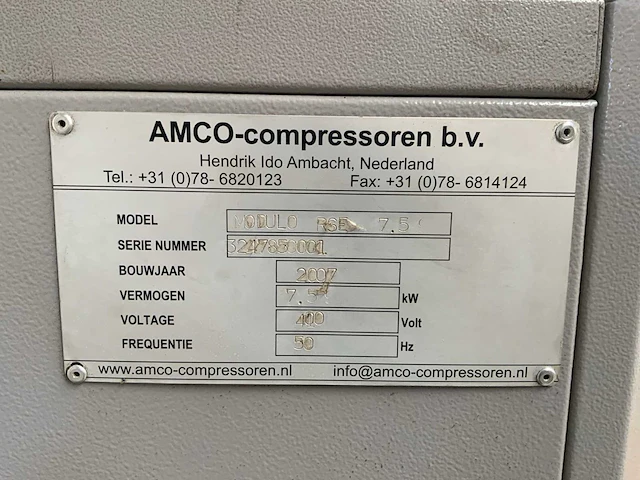 2007 balma modulo rse 7.5 schroefcompressor - afbeelding 7 van  7
