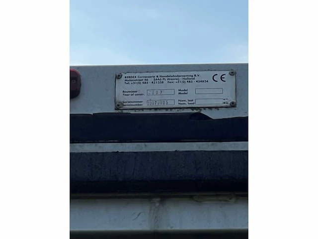 2007 berdex av.1018 veeaanhangwagen 01-wj-xs - afbeelding 28 van  34
