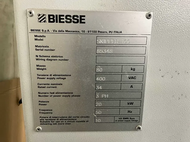 2007 biesse skipper 100 cnc freesmachine - afbeelding 10 van  18