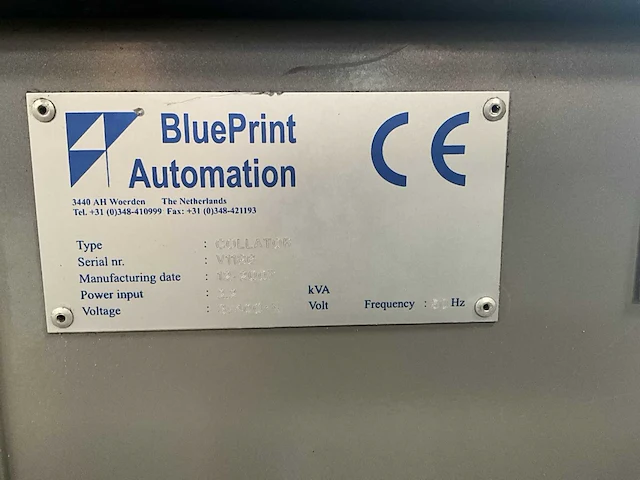 2007 bleuprint collator product kantelaar - afbeelding 9 van  17
