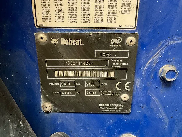 2007 bobcat t300 rups schranklader - afbeelding 4 van  12