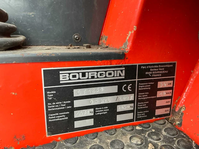 2007 bourgion ct1250 verreiker - afbeelding 31 van  37