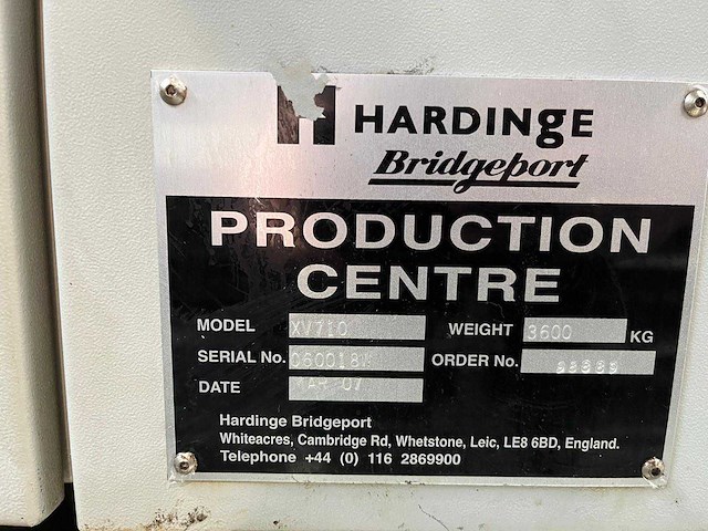 2007 bridgeport xv 710 cnc universeel machinecentrum - afbeelding 11 van  19