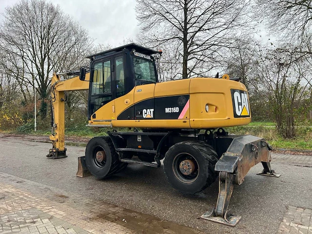 2007 caterpillar m316d banden graafmachine - afbeelding 18 van  21