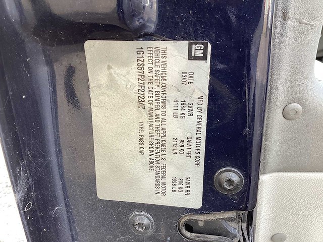 2007 chevrolet malibu sedan personenauto - afbeelding 16 van  16