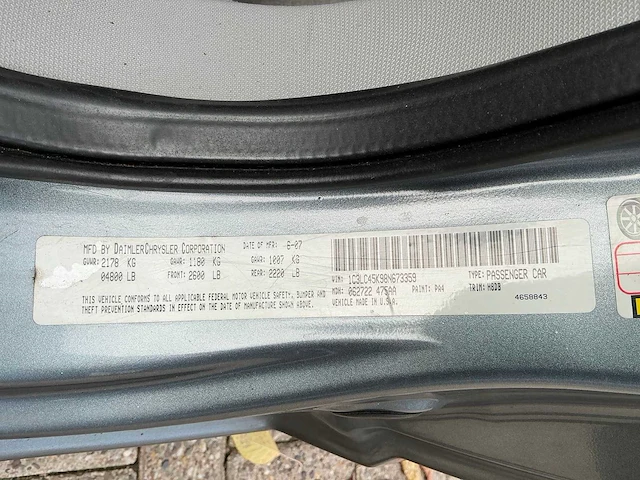 2007 chrysler sebring 2.4 cabrio - afbeelding 8 van  40