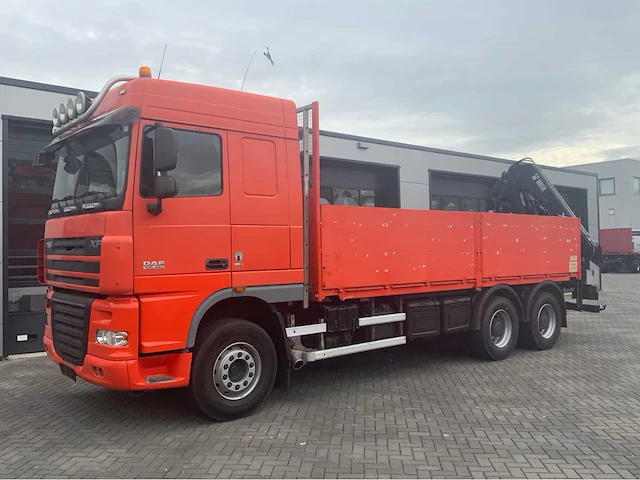 2007 daf 105.460 euro 5 vrachtwagen hiab 166 d2 laadkraan - afbeelding 1 van  56