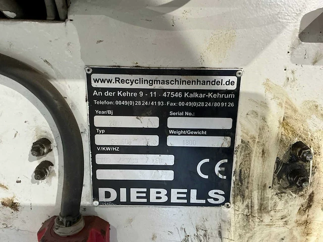 2007 diebels ss 600 kabelstripmachine - afbeelding 6 van  17