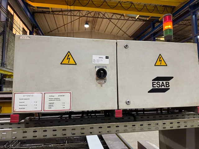 2007 esab sxe-p2-5000 snijtafel autogeen & plasma snijder - afbeelding 6 van  31