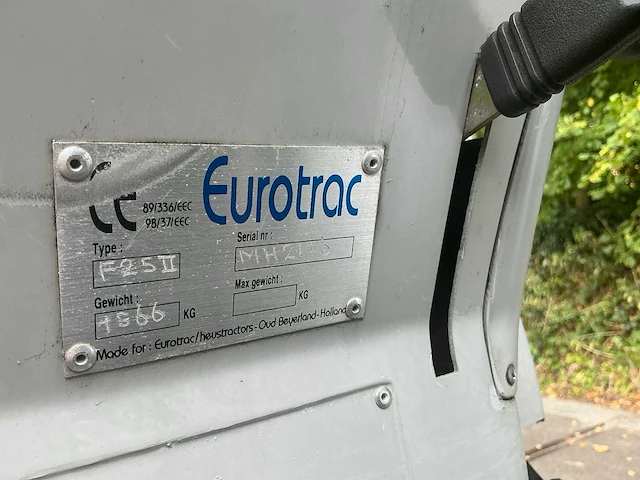 2007 eurotrac f25 minitractor - afbeelding 17 van  25