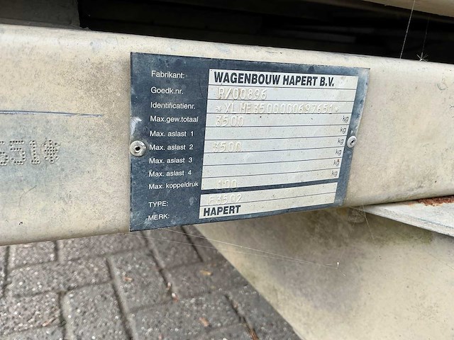 2007 hapert e3502 driezijdige kipper - afbeelding 14 van  32