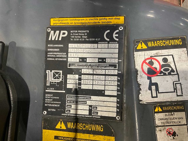2007 heli cpqd35 vorkheftruck - afbeelding 7 van  21
