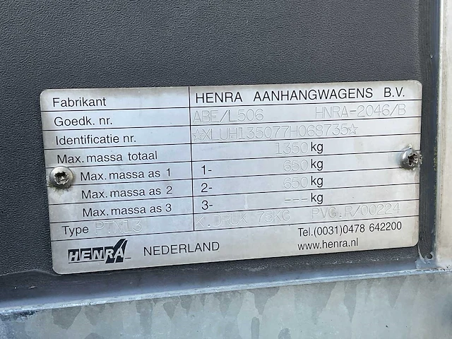 2007 henra buffalo paardentrailer - afbeelding 3 van  11