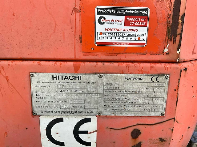 2007 hitachi hx 99 hoogwerker hitachi - afbeelding 3 van  16