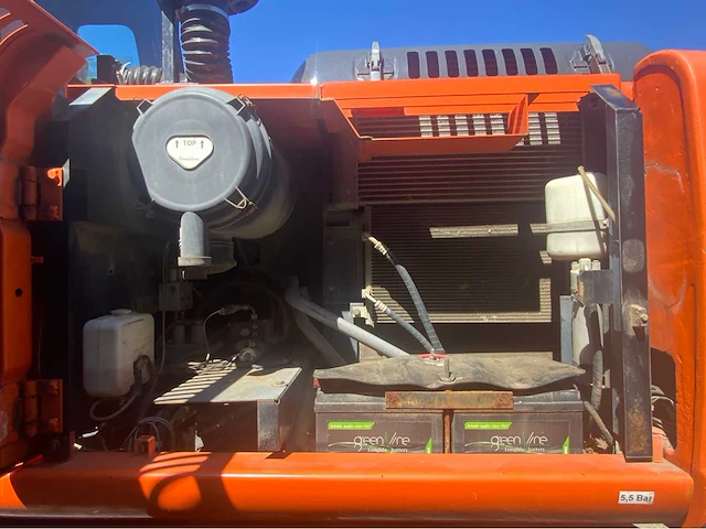 2007 hitachi zx 160w banden graafmachine met abl s60 draaikantelstuk en gripcassette - afbeelding 26 van  56