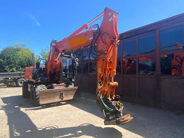 2007 hitachi zx 160w banden graafmachine met abl s60 draaikantelstuk en gripcassette - afbeelding 23 van  56