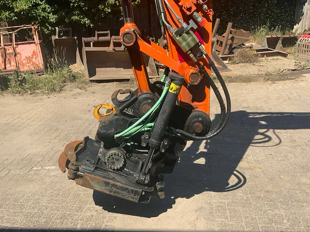 2007 hitachi zx 160w banden graafmachine met abl s60 draaikantelstuk en gripcassette - afbeelding 39 van  56
