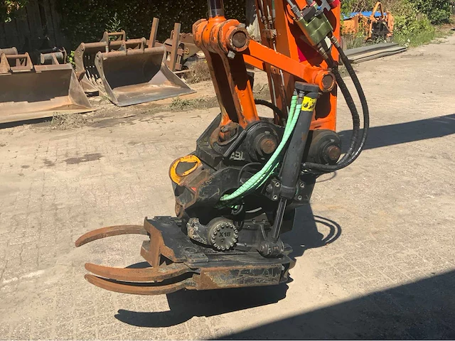 2007 hitachi zx 160w banden graafmachine met abl s60 draaikantelstuk en gripcassette - afbeelding 40 van  56