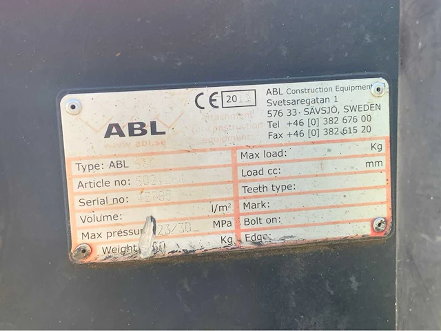 2007 hitachi zx 160w banden graafmachine met abl s60 draaikantelstuk en gripcassette - afbeelding 43 van  56