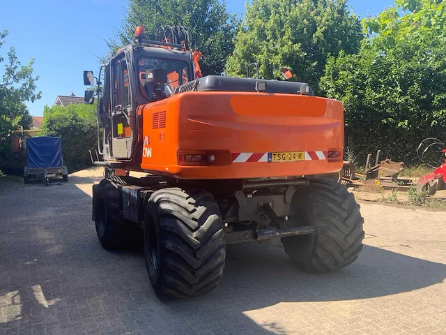 2007 hitachi zx 160w banden graafmachine met abl s60 draaikantelstuk en gripcassette - afbeelding 34 van  56
