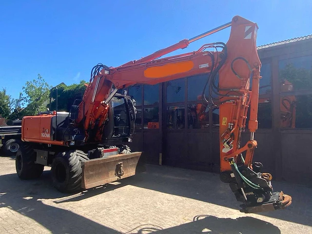 2007 hitachi zx 160w banden graafmachine met abl s60 draaikantelstuk en gripcassette - afbeelding 49 van  56