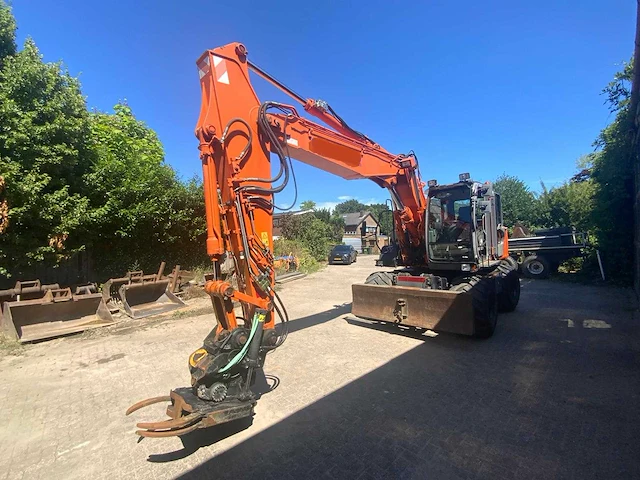 2007 hitachi zx 160w banden graafmachine met abl s60 draaikantelstuk en gripcassette - afbeelding 52 van  56