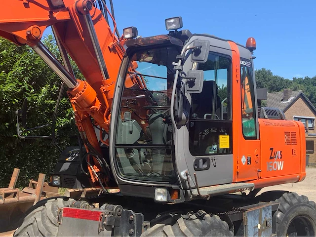 2007 hitachi zx 160w banden graafmachine met abl s60 draaikantelstuk en gripcassette - afbeelding 45 van  56